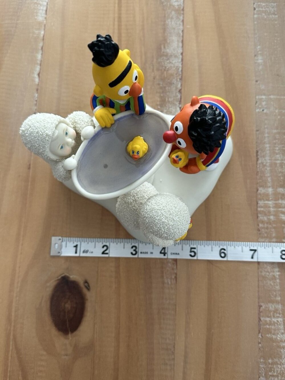 Dept 56 SNOWBABIES Sesame Street “Rubber Duckie Have Some Fun”  Bert & Ernie - Picture 8 of 16